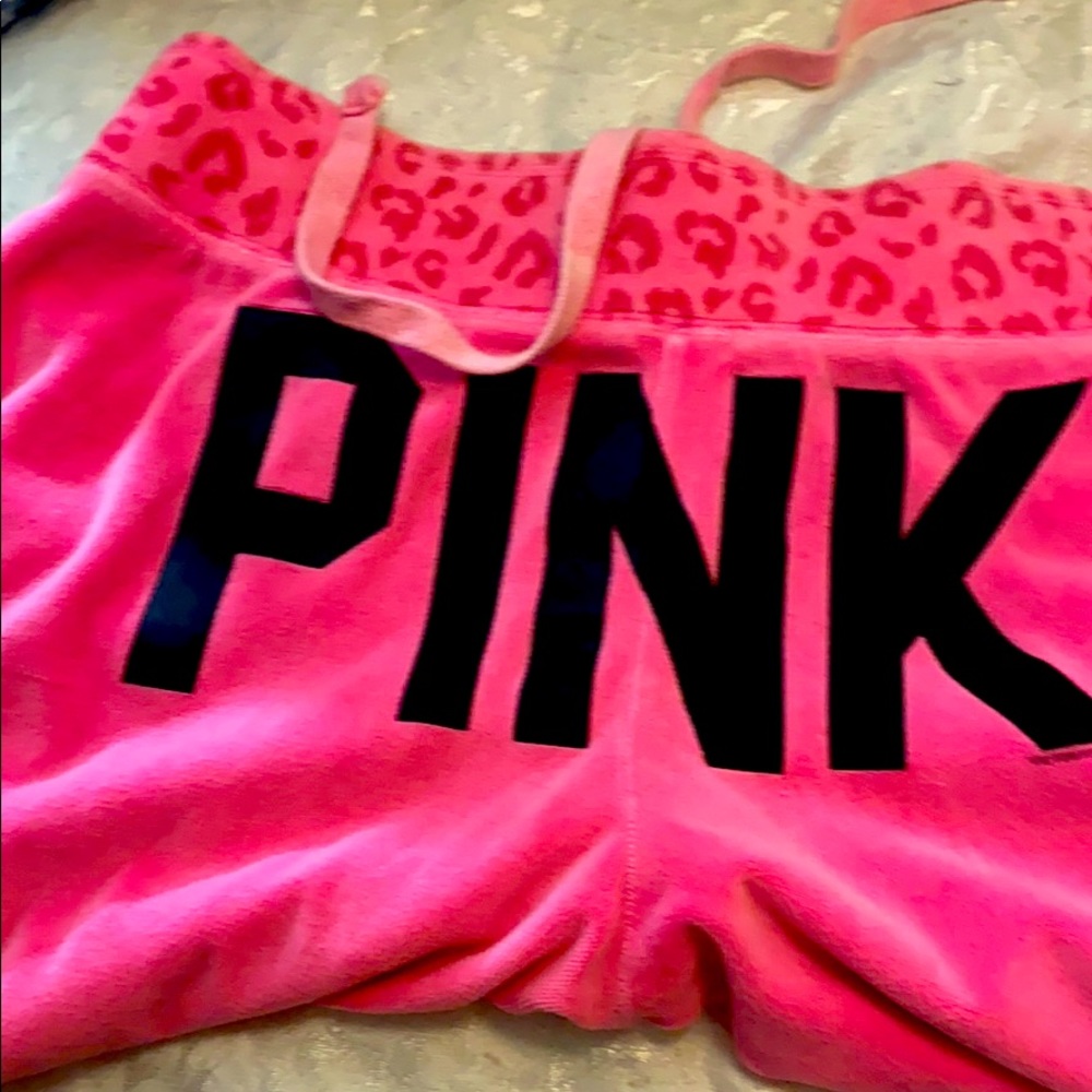 Pink sweat pants
